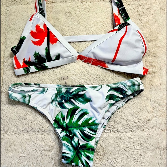NWOT Zanful palm leaf bikini - Picture 1 of 6